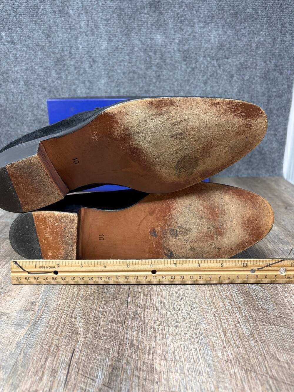 Gianni Versace Men's Black Suede Medusa Head Hardware Dress Loafers Shoes SZ-10 - Picture 14 of 16